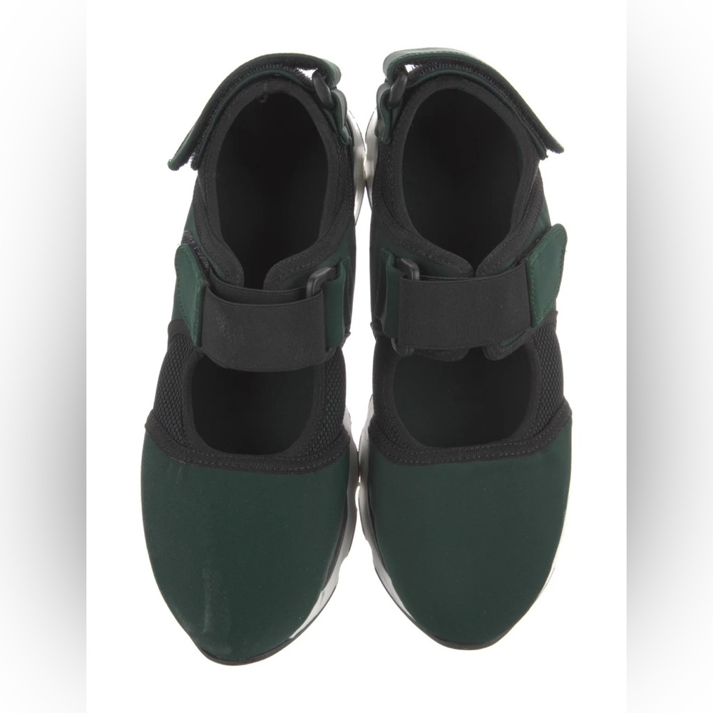 *SOLD* MARNI neoprene and mesh ballet sneakers, green black white, size 38